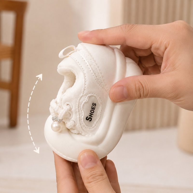 کفش اسپرت بچه‌گانه سفید مدل XZ056 | سبک، راحت و مناسب استفاده روزانه - Image 2