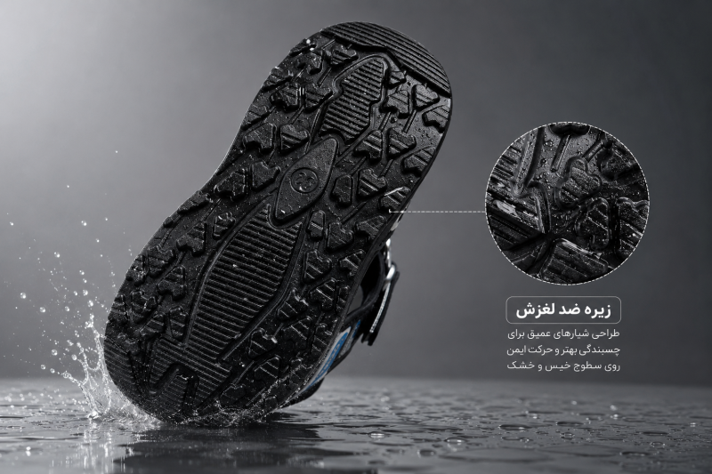 صندل بچه‌گانه اسپرت جلو بسته | راحت، سبک و مقاوم - Image 16